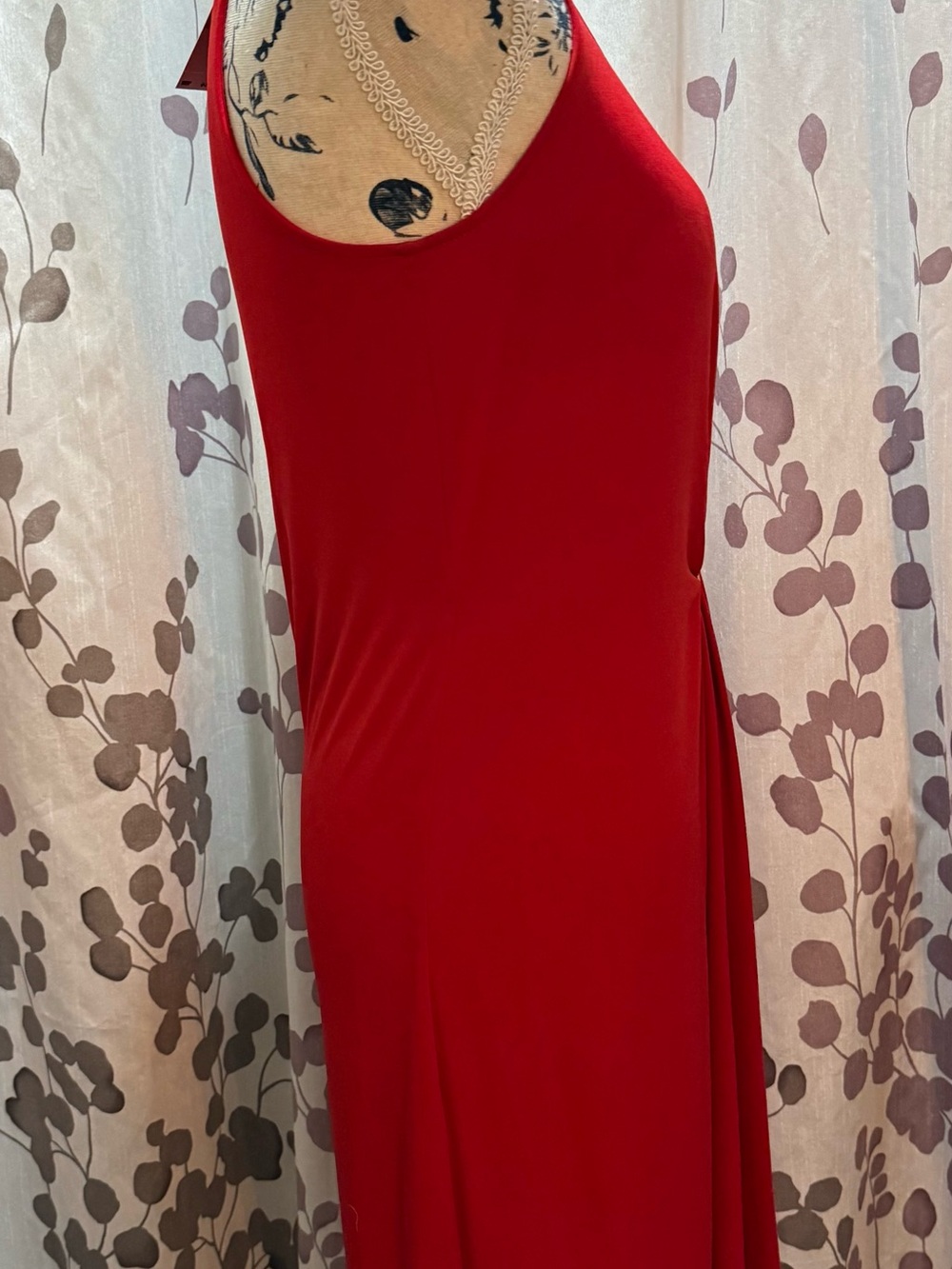 Sleeveless Red Twist-Front Dress-Michael Michael Kors (small) NWT - Picture 6 of 12